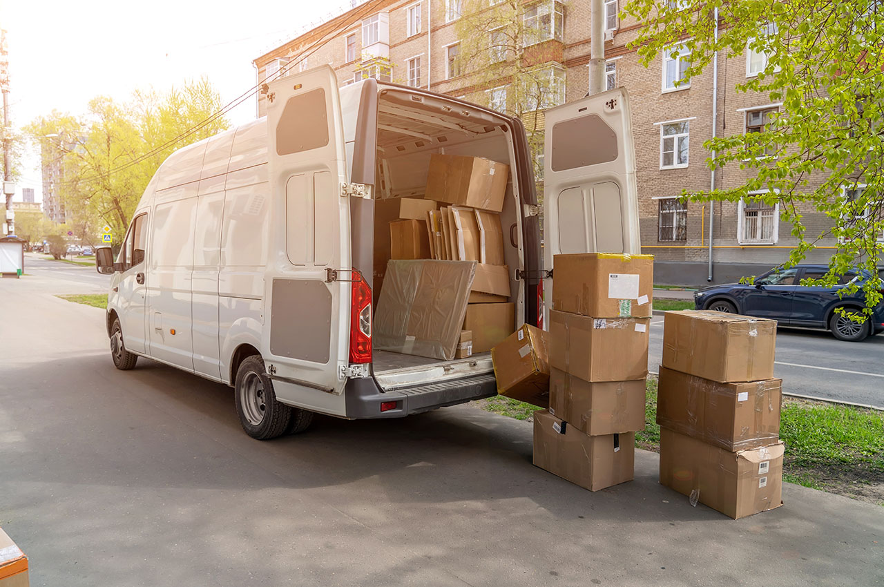 a van used for a self-move