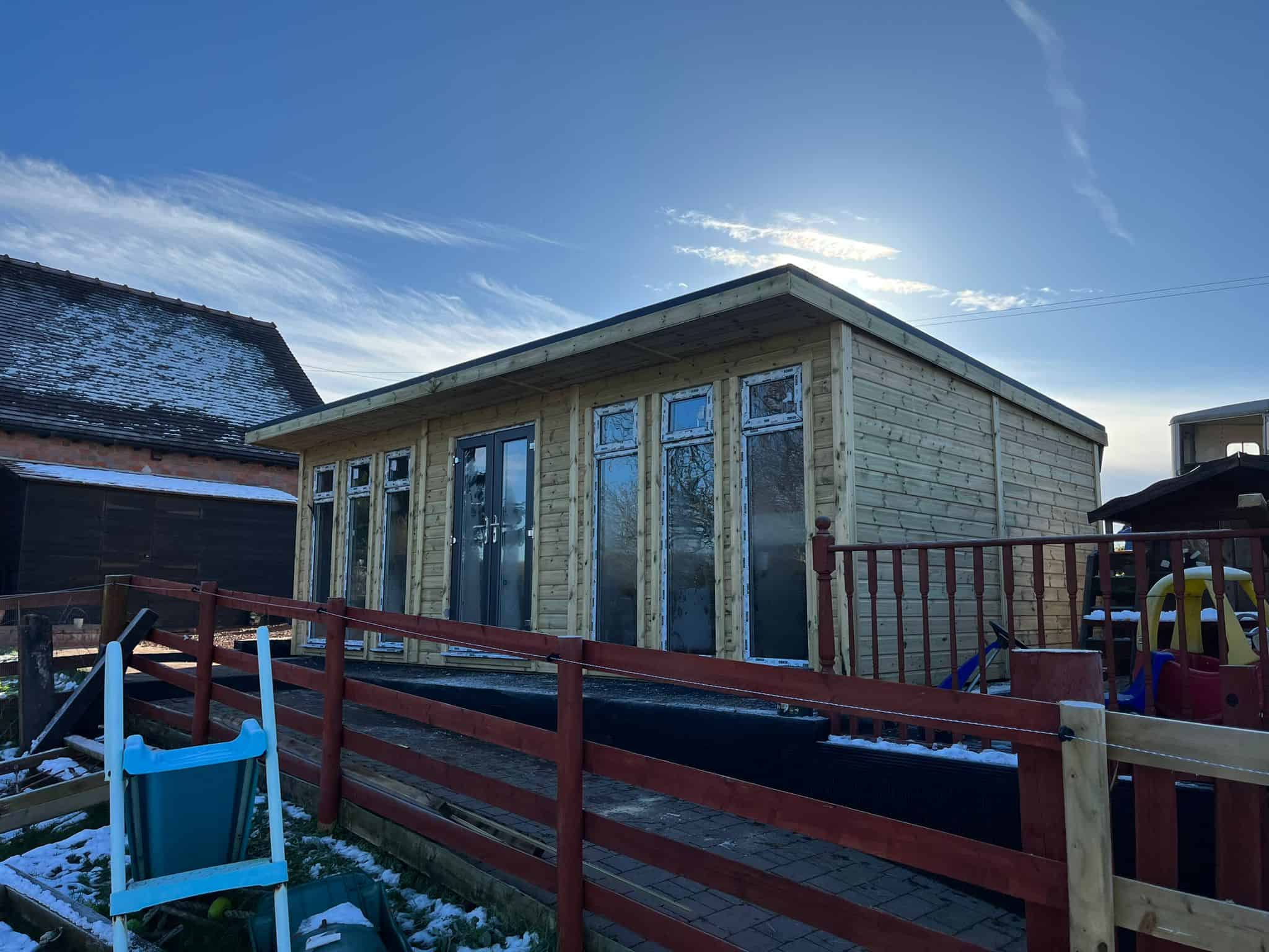 Thanks to MIdlands Sheds and Summerhouses, we were able to move this garden office without any hiccups.